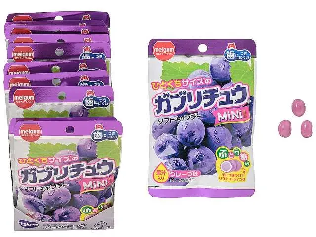 MEIJI CHEWING GUM 가브리츄 MiNi 그레이프 맛