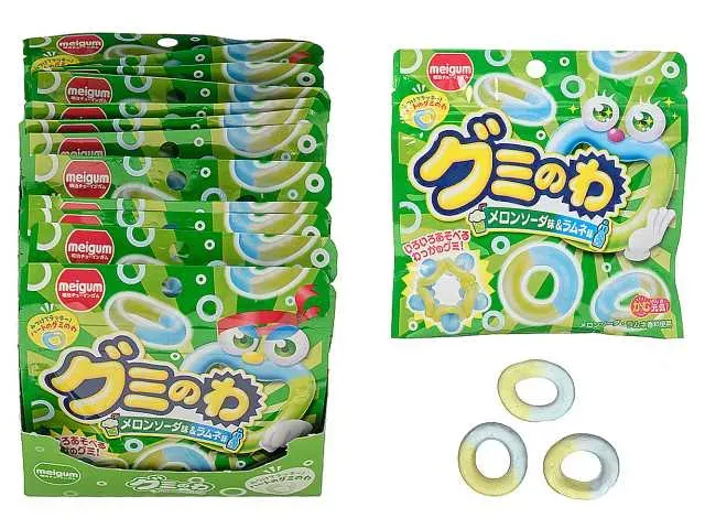 MEIJI CHEWING GUM Gumi no Wa – Melon Soda & Ramune