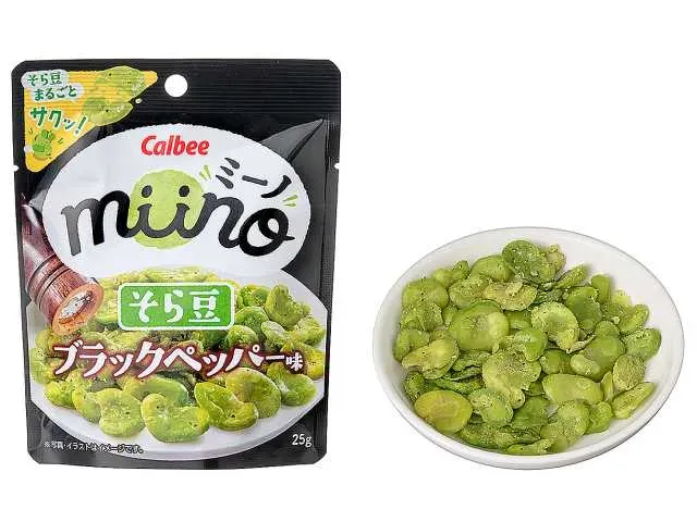 CALBEE miino Broad Bean – Black Pepper Flavor