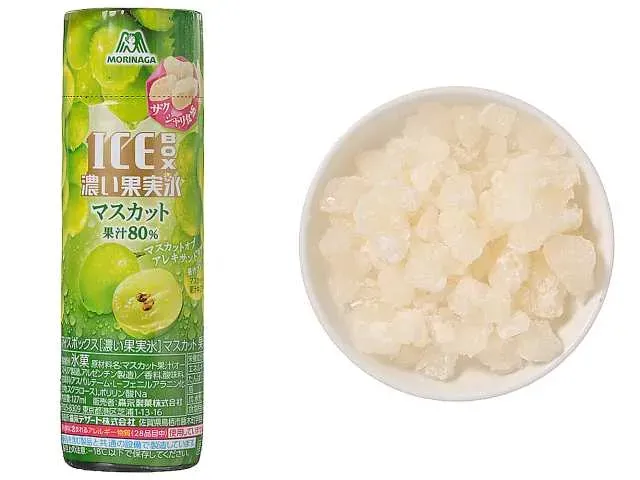 MORINAGA SEIKA 아이스박스 진한 머스캣 과일 얼음
