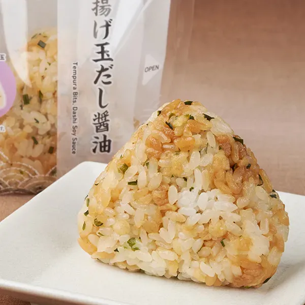 揚げ玉だし醤油ごはんおむすび