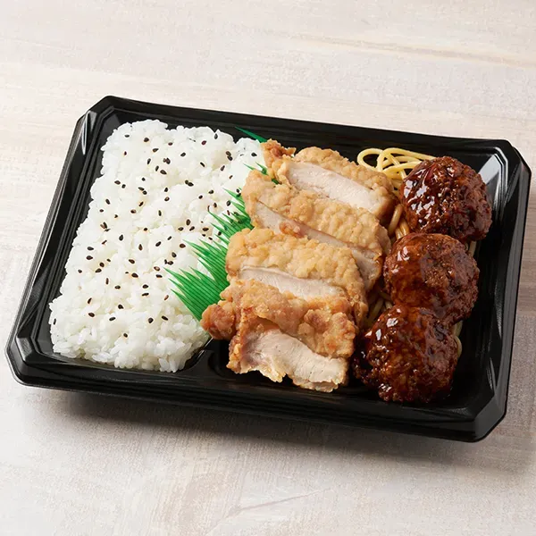 にんにくから揚げ&ふんわり肉だんご弁当