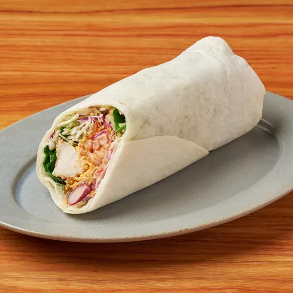 たんぱく質が摂れるメキシカンチキンのサラダラップ