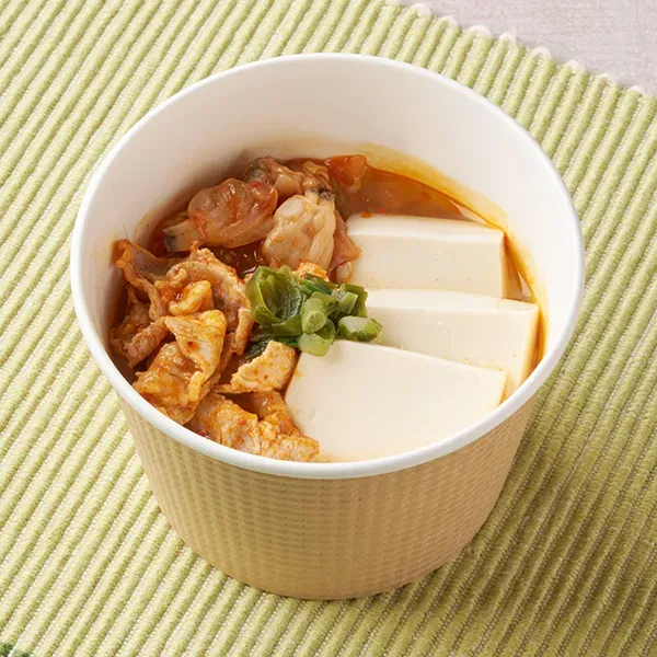 돼지고기 바지락 김치 매콤 순두부 수프