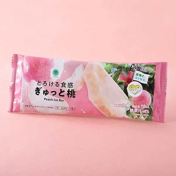 とろける食感ぎゅっと桃