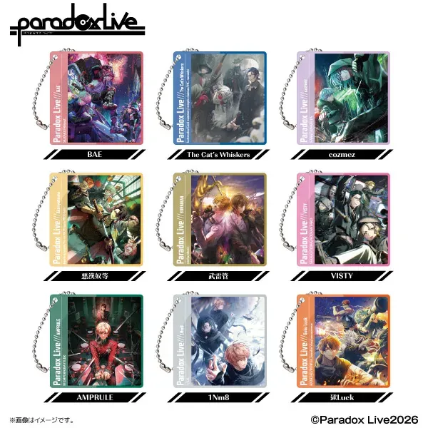 Paradox Live Original Sliding Mirror Keychain