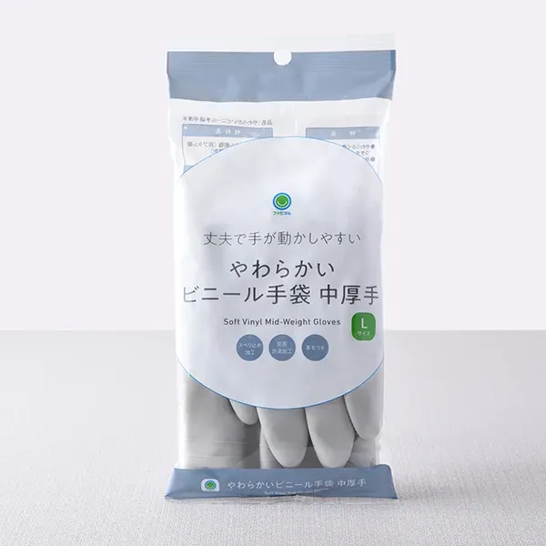 부드러운 비닐 장갑 중후형 L 사이즈