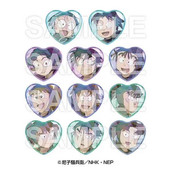 TV Anime “Nintama Rantaro” Trading Holo Heart-Shaped Badge A ver.