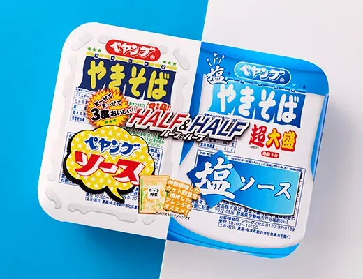 ペヤング 超大盛やきそば ソース&塩