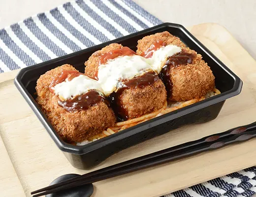 おかズドン!トリプルメンチカツ弁当