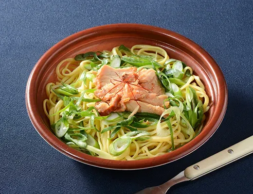 Special Dashi Fresh Pasta with Sakurajima Chicken & Kujo Green Onion