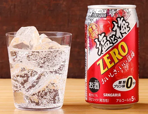 サンガリア ゼロサワー 塩と梅 350ml