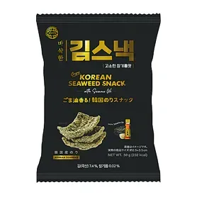 참기름 향 가득! 한국 김 스낵
