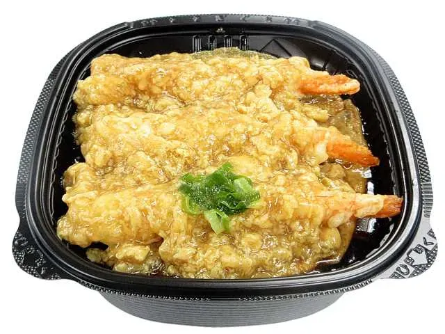 お出汁がしみ込む海老天とじ丼