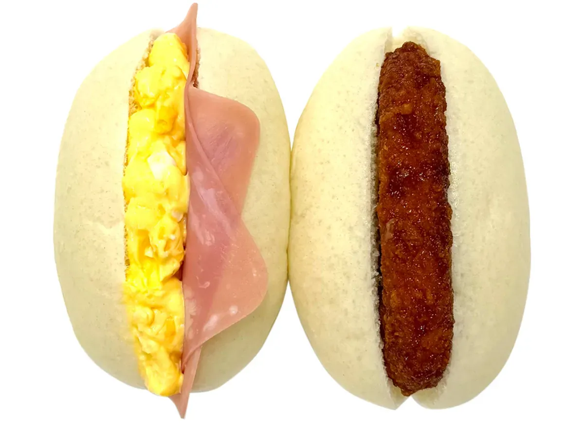 しっとり食感ミニロールハムたまご&コロッケ