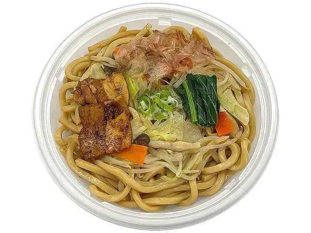 다섯 가지 재료의 볶음 우동 간장맛