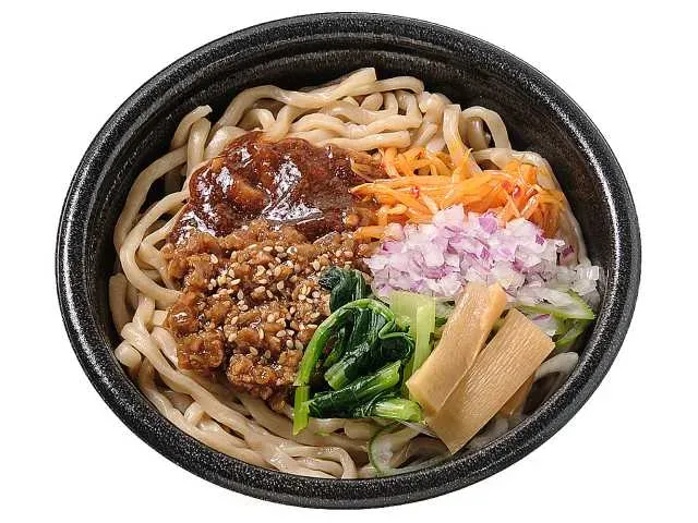 Soupless Noodles with Spicy Savory Soy Meat Miso