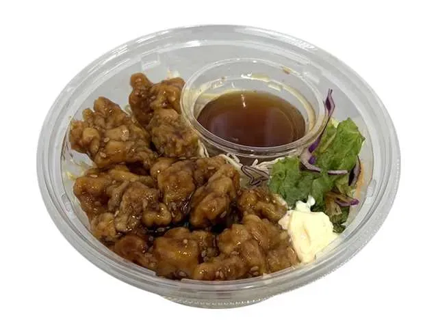 甘辛鶏唐揚げのパスタサラダ