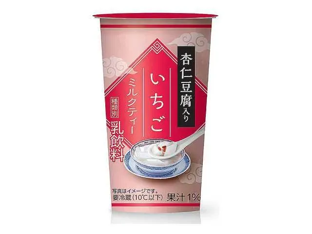 AZUMINO Strawberry Milk Tea with Almond Tofu 210g