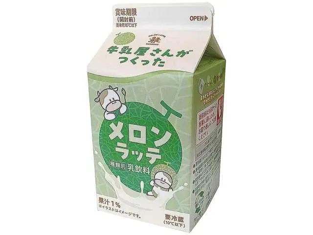 모리 유업 우유 가게가 만든 멜론 라떼 500ml