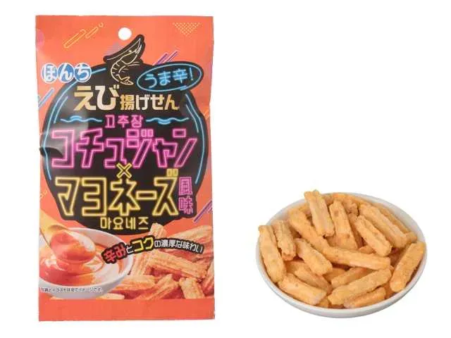 BONCHI Spicy! Fried Shrimp Crackers Gochujang Mayonnaise Flavor