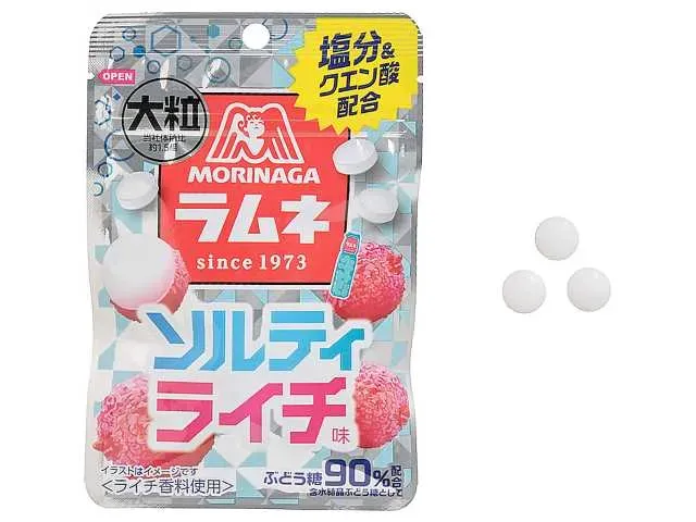 MORINAGA Large Ramune Salty Lychee