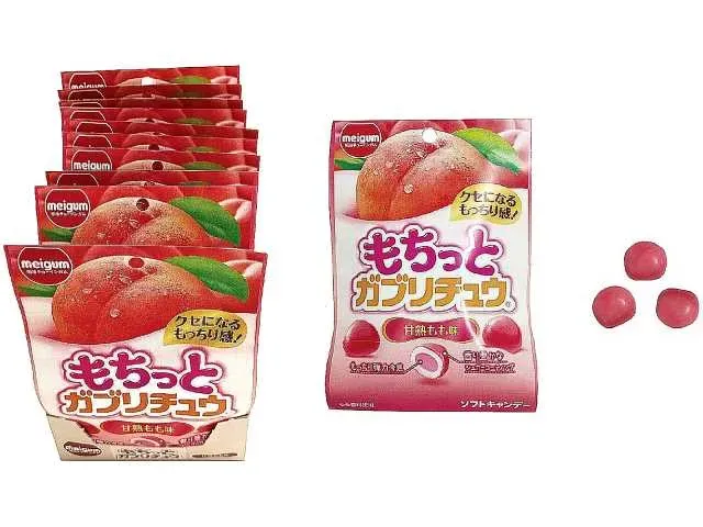 MEIJI CHEWING GUM Mochi Gabrichu Ripe Peach Flavor