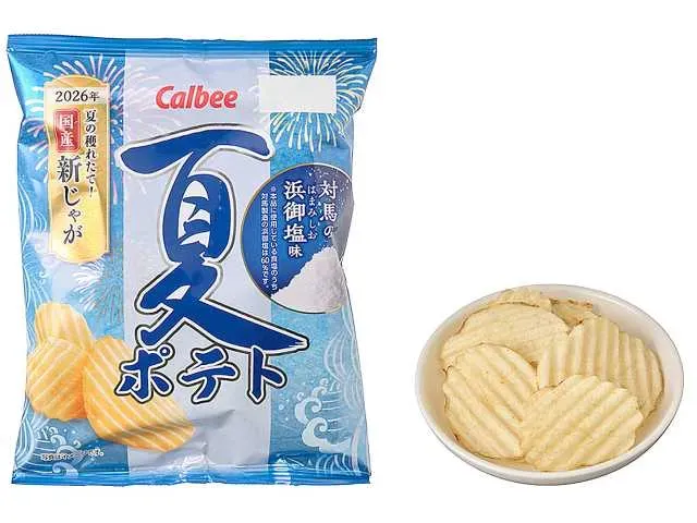 CALBEE 여름 감자칩 쓰시마 하마미시오 소금맛