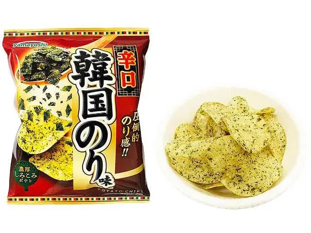 山芳 ポテトチップス 辛口韓国のり味