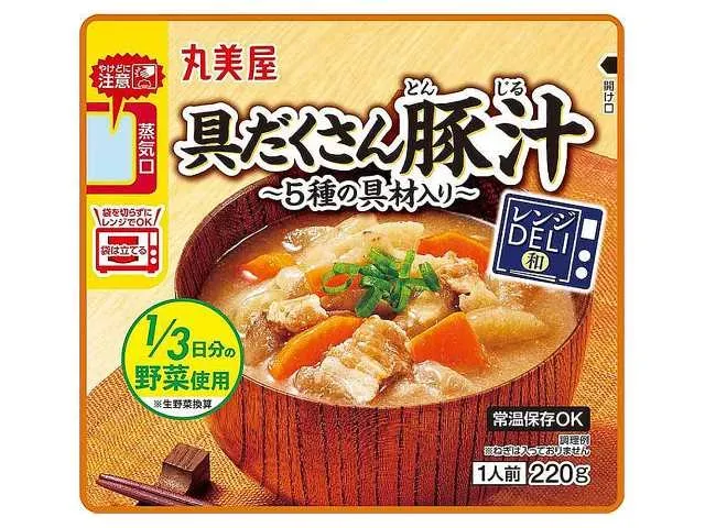 丸美屋 レンジDELI 具だくさん豚汁 220g
