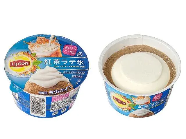 모리나가 립톤 홍차 라떼 빙수