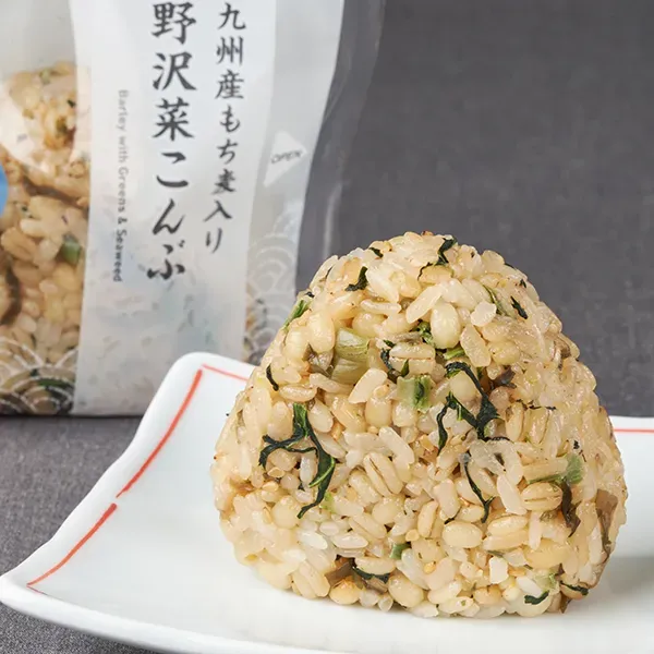 もち麦 野沢菜こんぶ