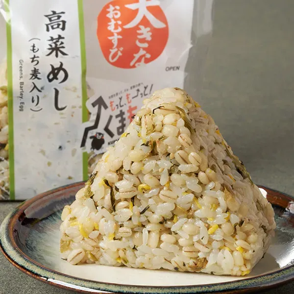 もち麦 大きなおむすび 高菜めし