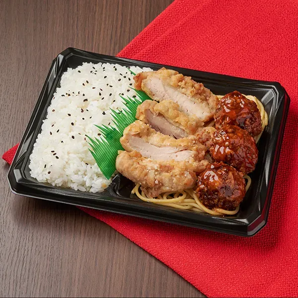 増量 にんにくから揚げ&ふんわり肉だんご弁当