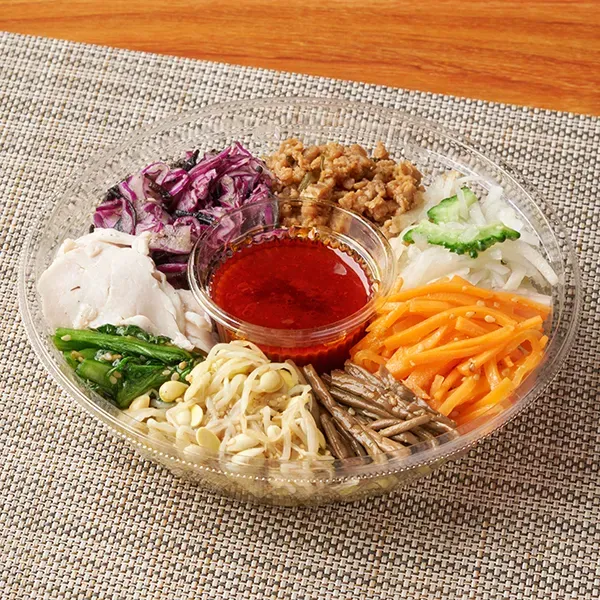 Bibim-myeon with 8 Kinds of Namul and Vegetables