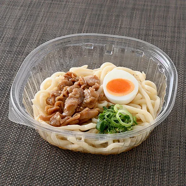 勝利のイエロー卵! かしわ親子うどん
