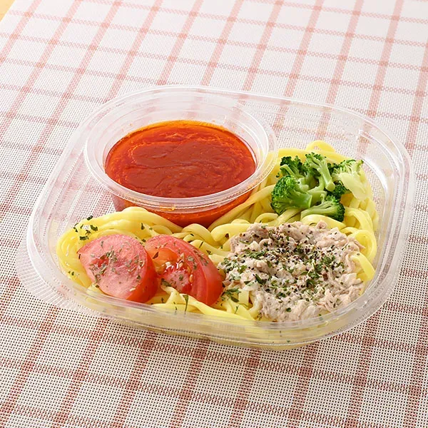 冷たい生パスタ ツナとトマト