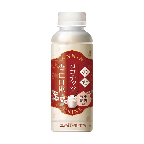Drinkable Coconut Almond Jelly with White Peach