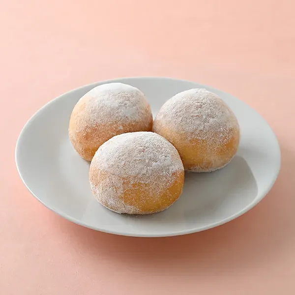 Chewy Raw Donuts (Whipped Cream) 3pcs