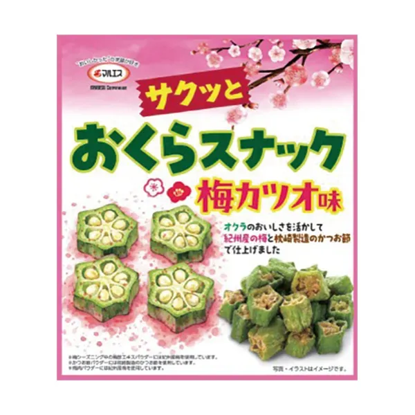 マルエス サクッとおくらスナック 梅カツオ味