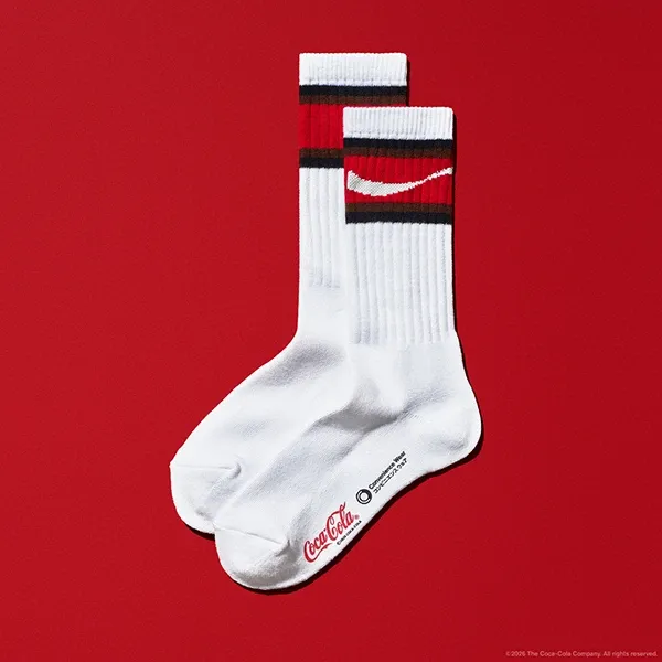 Line Socks COCA-COLA White