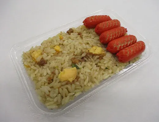 チャーハン赤ウインナー弁当