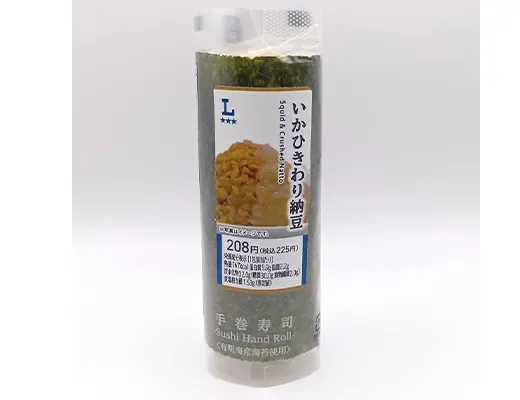 手巻寿司 いかひきわり納豆