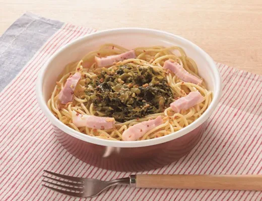 Peperoncino with Kyushu Mustard Greens