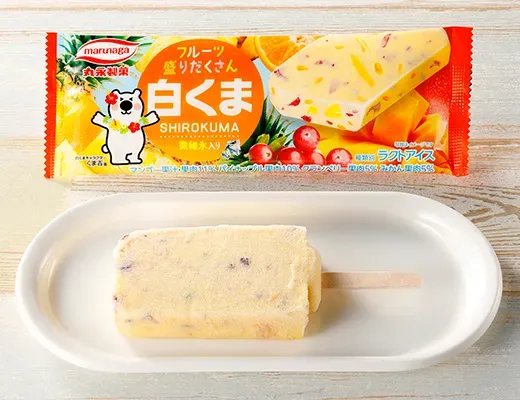 MARUNAGA SEIKA Fruit-Filled Shirokuma Bar