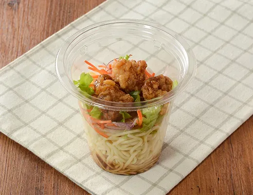 Shake & Eat Pasta Salad with Sweet and Savory Fried Chicken & Mayo