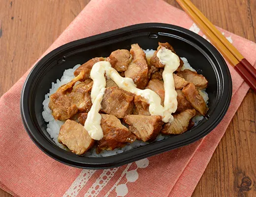 MENYA ITTO Supervised Pork Rice with Garlic Mayo and Seafood Soy Sauce Flavor