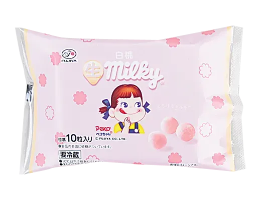 不二家 生ミルキー 白桃