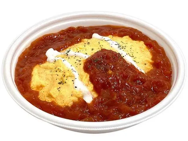 トマトソースのオムライス