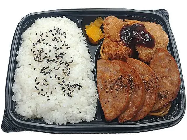 炙り焼きソーセージ&チキンカツ弁当